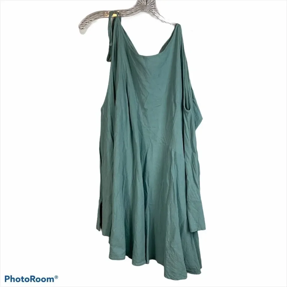 Free People Clear Skies Cold Shoulder Mint Dress Size Small